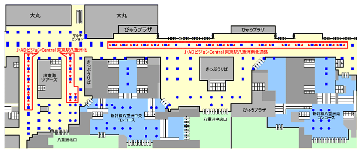 掲出位地図 東京駅八重洲口セット
